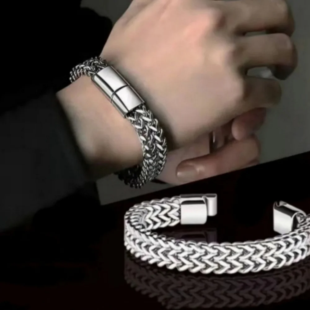 Men's Double Layer Braided Bracelet